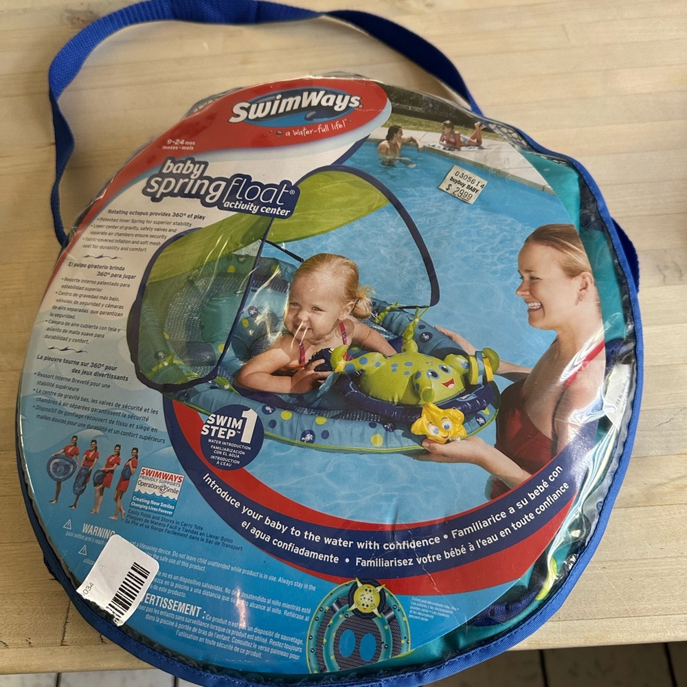 Blue and Green Baby Spring Float